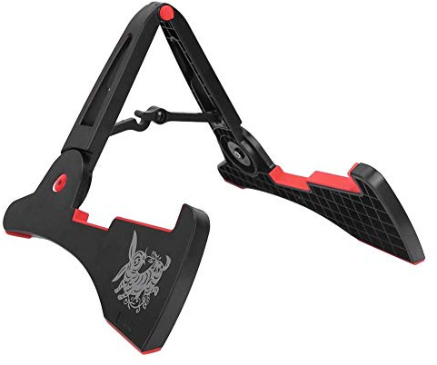 Drfeify Faltbarer Gitarrenständer, A-Rahmen Halter and Spare Parts. für alle Gitarrengrößen Bässe Saiteninstrument Universal Compact, Hasenform, Spielzubehör