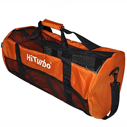 Hiturbo Netz Tauchtasche Mesh Duffle Bag Transporttasche für Tauchen Schnorcheln Reisen Strand