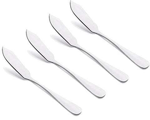 VANRA 4 Stück Buttermesser Set Edelstahl Butteraufstrichmesser Set 15 cm, Käsespachtel Set Sandwich Condiment Marmeladenspachtel für Küche Restaurant