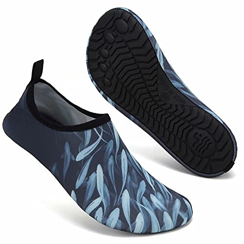 Mabove Swim Water Shoes Socks Barefoot Protecting for Sea Beach Swimming Pool Mens Women(Fish Group,6/7 UK,40/41 EU)