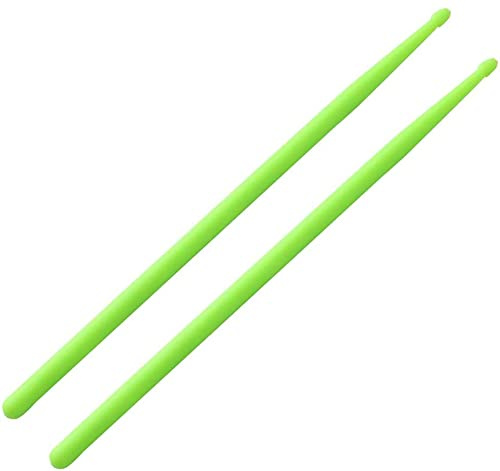 Alnicov Leuchtende Drumsticks, 1 Paar 5 A fluoreszierende Drumsticks für Bühnenauftritte, professionelle Schlagzeuger Anfänger (grün)