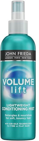 John Frieda Volume Lift Lightweight Conditioning Mist 200 ml, Leave-in Spray Detangling Conditioner for Flat Hair