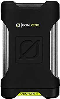 Goal Zero Venture 35 Portable Charger Power Bank 9600mAH 18W USB-C Power Delivery Port 2 USB Outputs IP67 Rating 50 Lumens Flashlight
