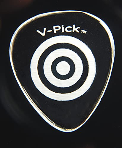 V-Picks™ »BULLSEYE - GUITAR PICK« Plektren für Gitarre - 1.5mm - Farbe: Crystal Clear