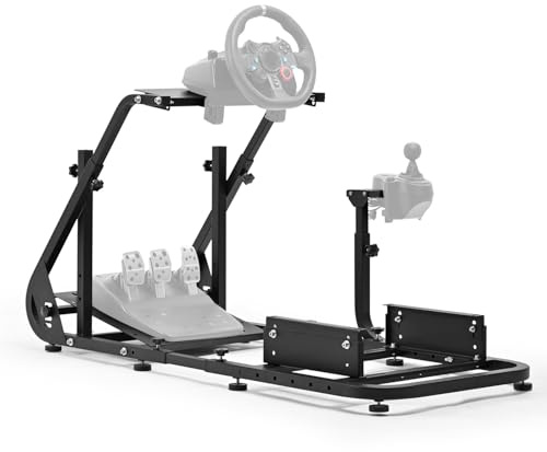 Dardoo Racing Simulator Cockpit Fits for Logitech G923 G29 G920 G PRO, Thrustmaster T80 T150 Steering Wheel Gaming Not Included Steering Wheel, Pedal, Handbrake and Seat