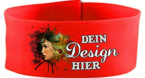 Klett Armbinde 5 cm personalisiert mit deinem Wunschtext oder Logo