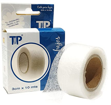 JYC CREATIVE Hemming Tape Web, Saumband Zum Aufbügeln, ohne Nähen-Klebeband, perfekt zum Kleben und Basteln, Weiß, (3cmX10m/1 Einheiten)
