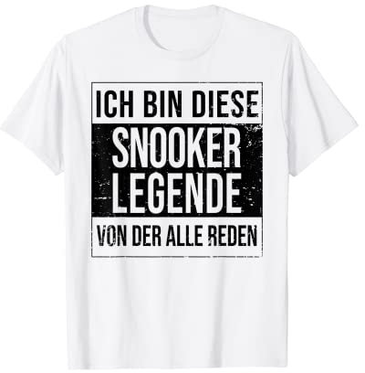 Snooker-Spieler Billard-Spiel geboren Legende Snooker T-Shirt