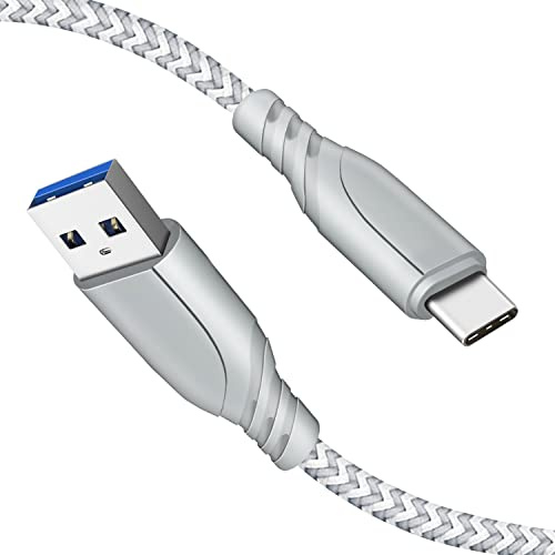 Cable USB C 2M/2 Metros,Cable Cargador Tipo C para Samsung A53 A52 A51 5G A12 A13 A23 A22 A21S A20E A42 A41 A40 A72 A71 A70 A50 S20 S21 S22 Plus Ultra FE 5G S10,3A Carga Rápida y Datos,Nylon Trenzado