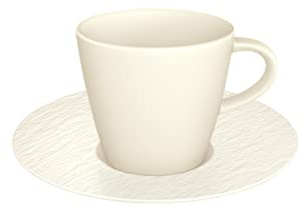 Villeroy & Boch Espresso cup and saucer Manufacture Rock - White - 60 ml