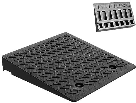 Verdickte Bordsteinrampen aus Gummi und Kunststoff, tragbare Rollstuhlrampen, Motorradrampen. Hochleistungs-Straßenrampen eignen sich für Stufen, Treppen, Garagen und Parkplätze ( Size : 50*60*13cm/19