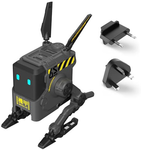 GravaStar Alpha 65W USB C Ladegerät Robot GaN Charger USB C Netzteil 3-Port Schnellladegerät für IOS, Steam Deck (Schwarz)