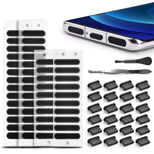 74 tapones antipolvo USB C tipo C antipolvo para teléfono y altavoz | Limpiador de puertos de carga USB C para iPhone 15 Series Samsung Galaxy S23, S22, S21, todos los dispositivos tipo C