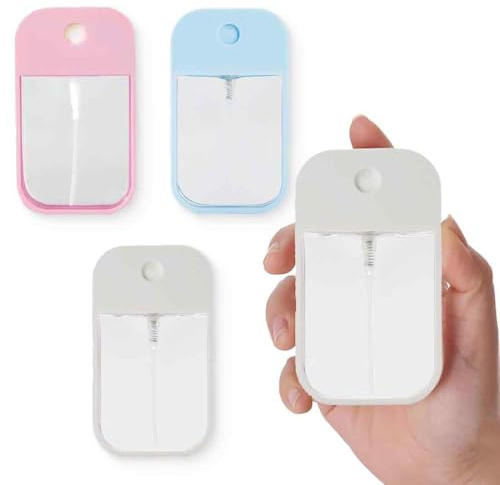AIYVELU 3-teilige Sprühflasche, 45ml kompakte Sprühflasche, wiederverwendbare Mini-Feinzerstäuberflasche für Parfüm, Körperlotion, Kosmetik