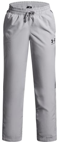 Under Armour Boys' Rival Woven Pants, (011) Mod Gray/Castlerock/Black, Youth Large