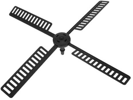 Yardenfun Garden Windmill Ornament Solar Windmill Accessories Plastic Parts Sails for Outdoor