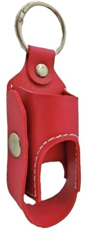 per inalatore, in pelle, per campeggio, viaggi, viaggi d'affari, casa, scuola, Colore: rosso, vedi descrizione, Vedi descrizione