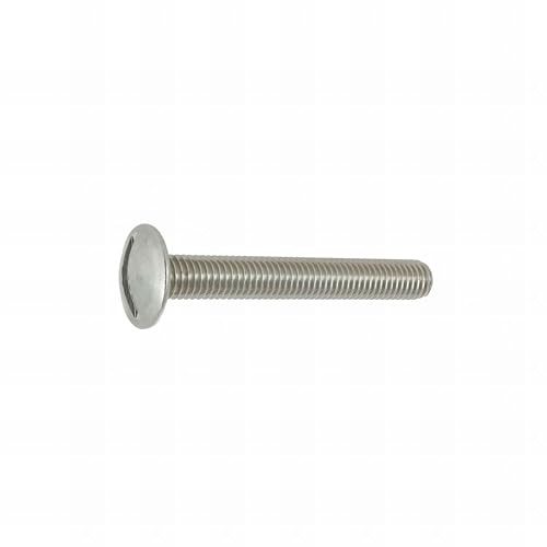 25 Vis poêlier à tête bombée large inox A2 6 X 80