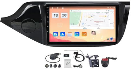 Generico Autoradio 2 DIN Android 11 da 9'' per Kia Ceed Cee'd 2012-2018, navigatore satellitare, CarPlay, Android Auto, Radio FM/AM, Ricevitore Audio Bluetooth, Display Touchscreen.