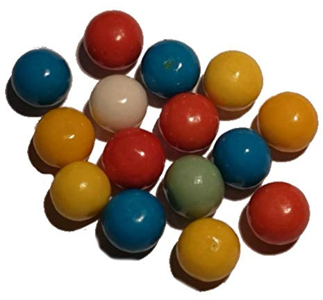 Kaugummikugeln | Automatenkaugummi | ca. 12.5 mm | pin24shop | Jahrmarktbonbon | 1 kg Vorratspack |