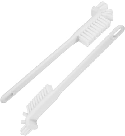 Toyvian Spazzole Metalliche per Pulizia Casa 2 Pezzi, Spazzola Multifunzionale Piegata in Abs e Fibra, per Elettrodomestici da Cucina come Macchine da Caffè e Spremiagrumi