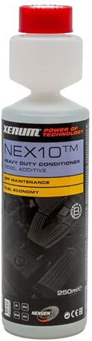 Genérico Xenum Nex10™ Aditivo Diésel Mejorador de Combustible, 250 ml, Limpia Inyectores, EGR, Turbo y FAP, Mejora Combustión y Rendimiento, Reduce Consumo, Humo y Emisiones