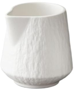 Salsiera Ceramica - Pentola for il latte multifunzionale e barattolo for salsa di bistecca(White,L)