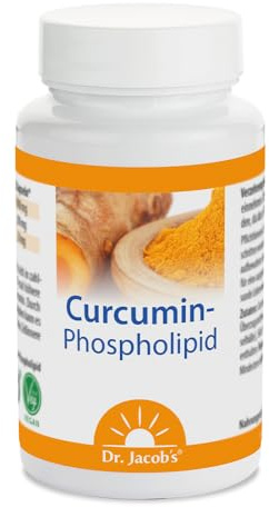 Curcumin Phospholipid von Dr. Jacob's I 29 mal höhere Bioverfügbarkeit I ohne Piperin I vegan, 60 Kapseln, 39 g