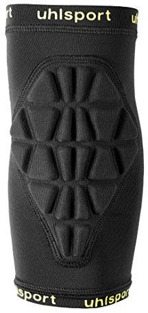 uhlsport Unisex Bionikframe Elbow Pad Ellbogenschoner, schwarz/fluo gelb, L EU
