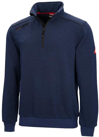 Nitras Herrenpullover Motion TEX Plus für die Arbeit mit Gummibund & hohen Stehkragen