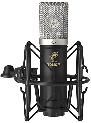 TONOR Großmembran USB Mikrofon PC Set, Kondensator Microphone 192 kHz/24 Bit Computer Podcast Mikro Professional mit Microfon Ständer für Studio, Streaming, YouTube, Singen, Gaming, Mic TC-2030