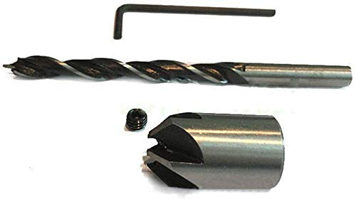 Lot de 7 fraises pour travail du bois, outils de menuiserie, alésoir, fraise à carotter 3-10 mm