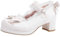 KISSASA Womens Cute Lolita Platform Shoes Chunky Mary Jane Heels Bow Court Shoes Size 3.5UK,White