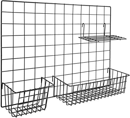 QUVIO Memoboard Stahl - Wandtafeln - Wandorganisator - Schwarz