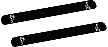 Pro Elite. Dos Protectores rugosos para Palas de Padel. Color Negro. 40 * 3,7 * 0,6m.m. Fabricamos en España.