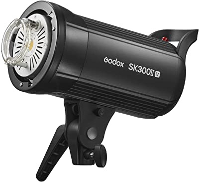 Godox SK300II-V Upgraded Studio Flash Light 300Ws Power GN58 5600±200K Strobe Light with LED Modeling Lamp Bowens Mount Photography Flashes for Advertising Photography