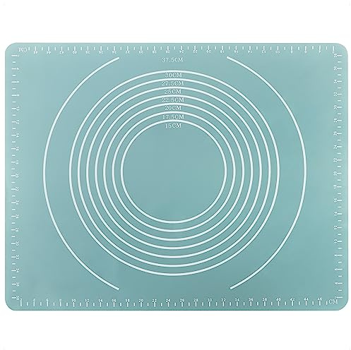 com-four® Silikon Backmatte, nachhaltige Alternative zu Backpapier | perfekt für das Backen von Keksen - Brot und Pizza - rutschfeste Backunterlage für den Backofen