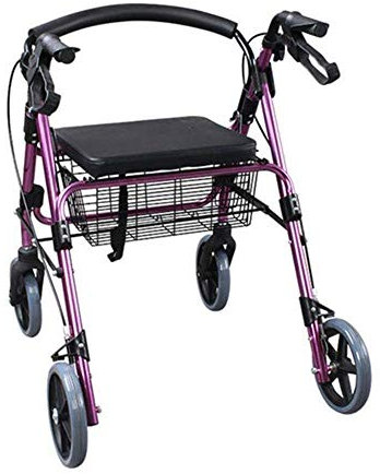 Walker Drive All Wheel Walker Rollator mit hochklappbarer, abnehmbarer Rückenstütze, für ältere vierrädrige Trolleys. Leichter Walker-Einkaufswagen It's so kind of you