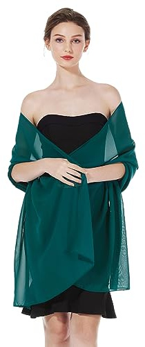 BEAUTELICATE Chiffon Schal Stola Damen Festlich Elegante Tücher Schultertuch Stola für Abendkleider Braut Festlich Sommer Hochzeits