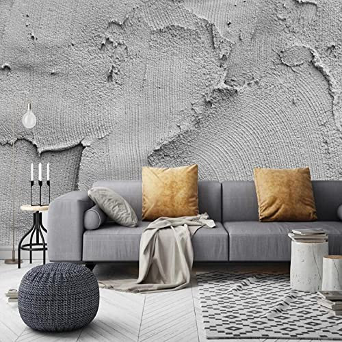 YIBUHANG Selbstklebende PVC-Wandbild 3d wohnzimmertapete kreativ grau zement wand schlafzimmer heimdekoration hintergrund wandaufkleber kunst