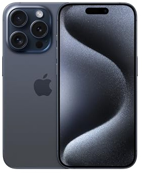 Apple iPhone 15 Pro, 128GB, Blue Titanium - T-Mobile (Renewed)