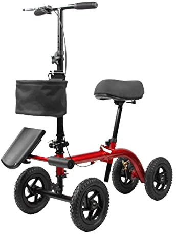 Camminatore per ginocchia Camminatore per anziani Stampelle Carrello per camminatore per fratture alla caviglia Invece di stampelle Ausilio per la deambulazione per adulti