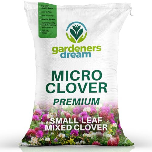 250g Premium Mixed Clover Grass Seed for Eco-Friendly Lawns - Drought Resistant, Nitrogen Fixing Garden Ground Cover - for Low Maintenance, Bee Friendly Gardens and Organic Farming (Covers 42.5m²)