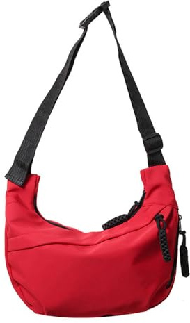 AiNinXun Borsa a Tracolla Donna Uomo Borsa Mezzaluna Tela Borsa Marsupio Donna Nylon Borsa Spalla Media Borsa Tracolla Borsello Hobo Borsa Messenger Uomo Marsupio Tracolla Crossbody Bag Sling Bag