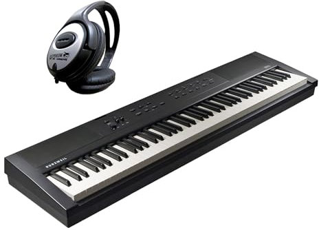 Kurzweil KAE1-LB Stage Piano Keyboard Schwarz 88 Tasten + keepdrum Kopfhörer