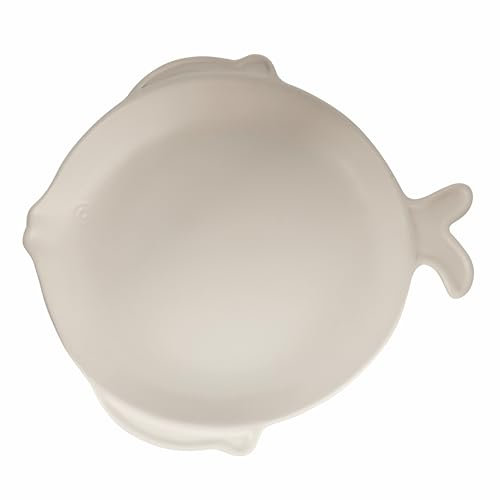 VDE Villa d'Este Home Tivoli 1996 Plato llano de cerámica de 30 cm de diámetro, estilo costero, blanco, Kos
