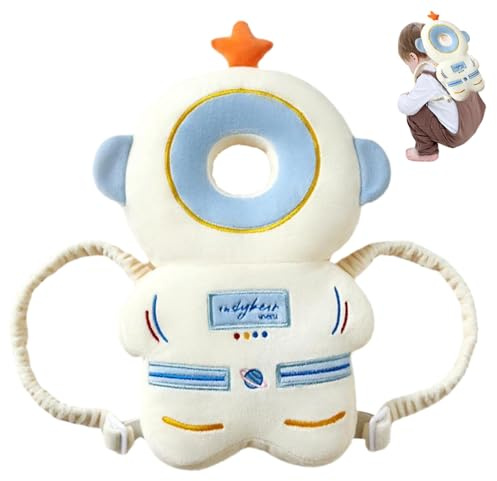 XJKLBYQ Kleinkindbaby Kopfschutzkissen Rucksackkleidung, weich Verstellbarer Babykopfschutz für das Kriechen und Gehen (Raumfahrer)