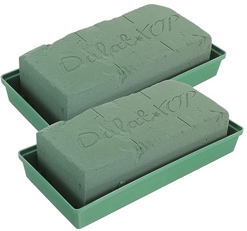 SEWACC Set 2 Pezzi Blocchi di Fango per Composizioni Floreali Fai da Te, Base Quadrata per Lapide, Strumento per Decorazioni Floreali per Tombe e Occasioni Speciali