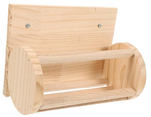 TOBBOMEY Heu-Rack- Stabiler Futterspender Aus Holz Für Meerschweinchen Einfach Zu Installierendes Lagerregal