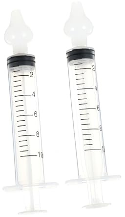 Lavaggio Nasale per Ragazzo Ragazza 2 Set Abs e Silicone Bianco | Portatile, Leggero e Facile da Usare, Pulizia del Naso, Formato Compatto per Trasporto Quotidiano